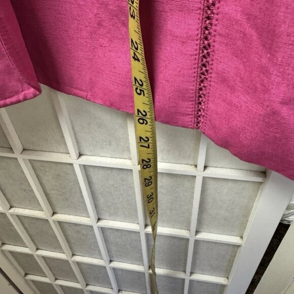 Nine,women',linen jacket,pink,size 12,long sleeves,buttons,pockets,collar.! - Picture 10 of 10